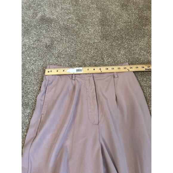 ASOS dress pants khaki wide leg high rise pockets elastic waist SZ 6-small flaw - Picture 8 of 10